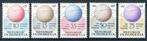 INDONÉSIE : ZB 223/227 MH 1958 Année géophysique internation, Enlèvement ou Envoi, Non oblitéré, Asie du Sud Est