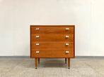Vintage mid-century teak ladekast/commode 1960's, Huis en Inrichting, Ophalen, Gebruikt, Vintage, 50 tot 100 cm
