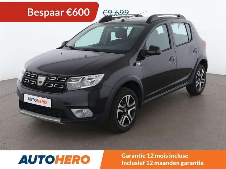 Dacia Sandero 0.9 TCe Stepway Celebration (bj 2018), Auto's, Dacia, Te koop, Sandero Stepway, ABS, Achteruitrijcamera, Airbags