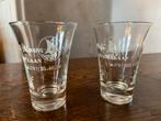 Trois verres Het Vosken et le café Normaalschool à Gand, Enlèvement ou Envoi, Utilisé, Verres et Verres à shot
