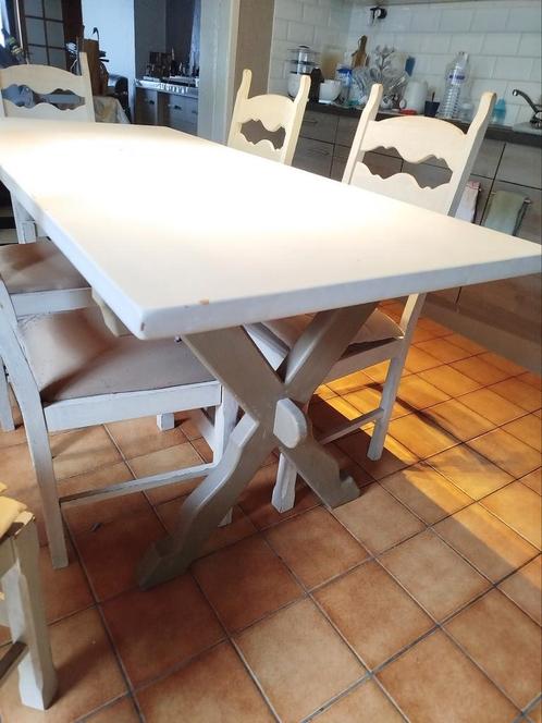 Table de salle à manger en chêne avec ses 6 chaises, Huis en Inrichting, Tafels | Eettafels, Gebruikt, Eikenhout, Ophalen