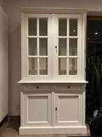 Witte vitrinekast V30 - Groene Poort, Huis en Inrichting, Kasten | Vitrinekasten, Ophalen, 100 tot 150 cm, 200 cm of meer, Klassiek