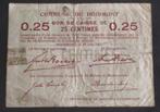 Hodimont - 25 centimes 1915 (noodgeld), Ophalen of Verzenden, Los biljet
