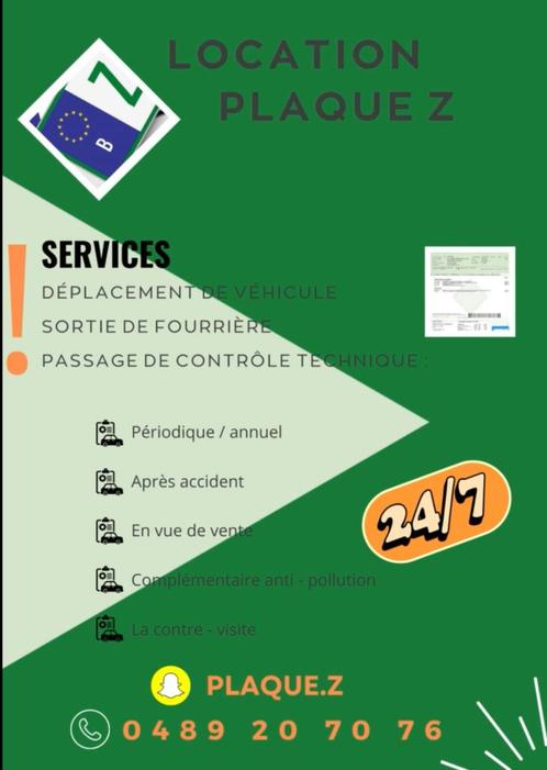 Location plaque z, Auto diversen, Overige Auto diversen, Ophalen