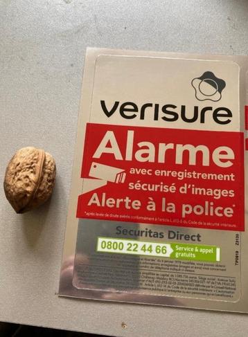 Verisure securitas autocollants grand modèle  beschikbaar voor biedingen