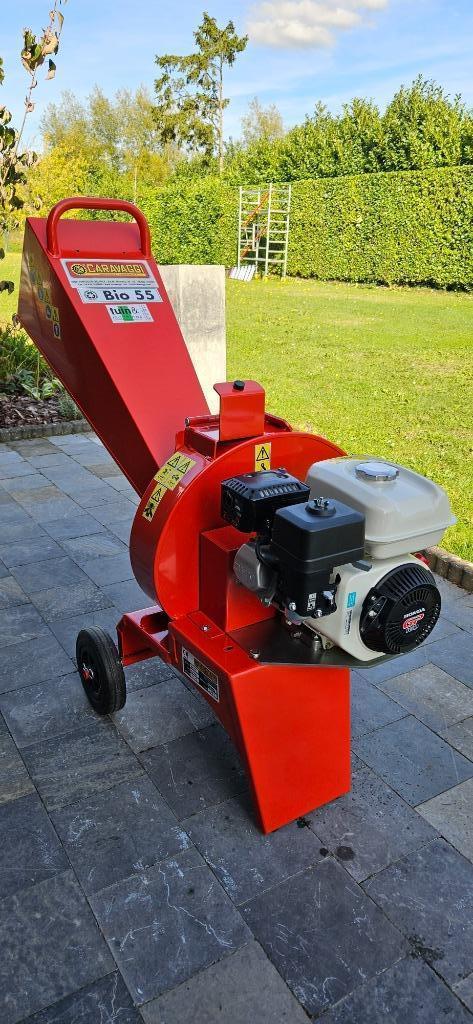 Houthakselaar Caravaggi BIO55, Tuin en Terras, Hakselaars, Zo goed als nieuw, Benzine, Met opvangzak, Ophalen