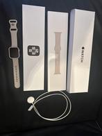 Apple Watch SE 44 mm, roze sportarmband + beschermglas, Handtassen en Accessoires, Smartwatches, Ophalen, IOS, Zo goed als nieuw