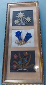 Kader met gedroogde bloemen uit Oostenrijk - handgemaakt, Minder dan 50 cm, Gebruikt, Overige typen, Ophalen of Verzenden