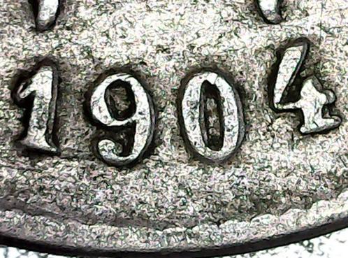 Variété 10 centimes 1904 Fr Belgique fautée double date, Timbres & Monnaies, Monnaies | Belgique, Monnaie en vrac, Métal, Envoi