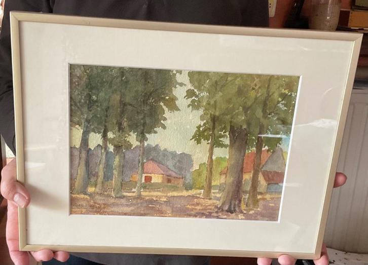 PRACHTIG aquarel van Brugse schilder Nand Depondt, zeer mooi, Antiek en Kunst, Kunst | Schilderijen | Klassiek, Ophalen of Verzenden