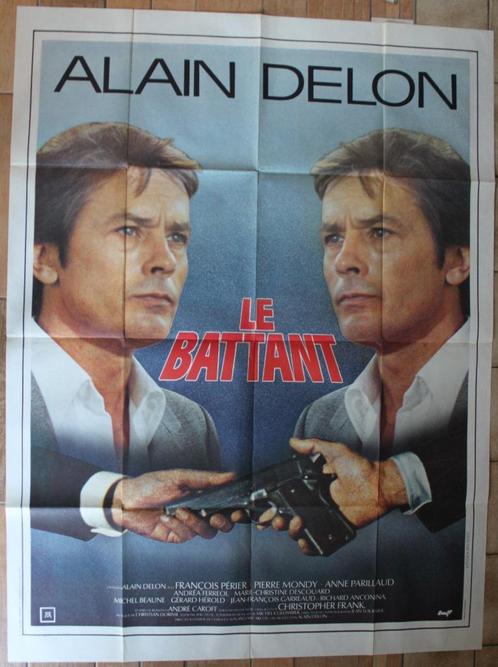 filmaffiche Alain Delon Le battant 1982 XL filmposter, Collections, Posters & Affiches, Comme neuf, Cinéma et TV, Affiche ou Poster pour porte ou plus grand