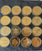 Pièce de la dynastie Belge, Verguld, Setje, Goud, Ophalen of Verzenden