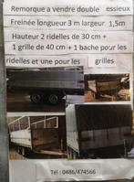 remorque, Auto diversen, Aanhangers en Bagagewagens, Ophalen, Gebruikt