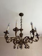 Antieke luster in koper, Huis en Inrichting, Lampen | Kroonluchters, Ophalen