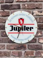 JUPILER klok uit glas, Verzamelen, Biermerken, Ophalen of Verzenden, Gebruikt, Reclamebord, Plaat of Schild, Jupiler