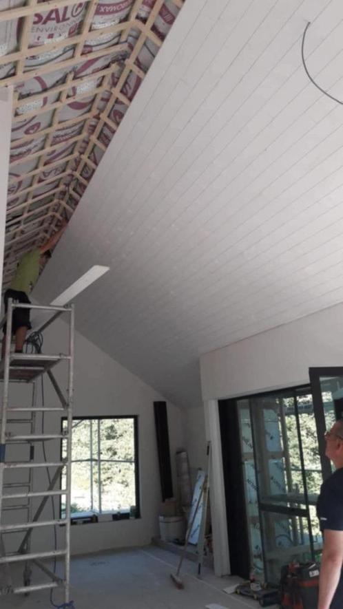 witte grenen planchetten 14cm/510cm, Doe-het-zelf en Bouw, Hout en Planken, Nieuw, Plank, Grenen, 300 cm of meer, Minder dan 25 mm