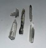 Bergkristal met chloriet - 5stuks - 23gram totaal, Verzamelen, Mineralen en Fossielen, Ophalen of Verzenden, Mineraal