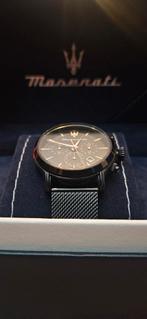 Montre Maserati homme noir, Handtassen en Accessoires, Horloges | Heren, Ophalen of Verzenden, Zo goed als nieuw, Staal, Staal