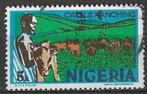 Nigeria 1973 - Yvert 284B - Veehouder (ST), Timbres & Monnaies, Timbres | Afrique, Affranchi, Envoi, Nigeria