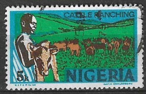 Nigeria 1973 - Yvert 284B - Veehouder (ST), Timbres & Monnaies, Timbres | Afrique, Affranchi, Nigeria, Envoi