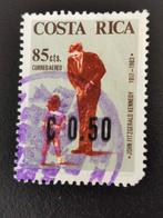 Costa Rica 1966 - President Kennedy - met opdruk, Postzegels en Munten, Ophalen of Verzenden, Gestempeld, Midden-Amerika