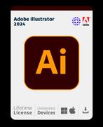 Adobe illustrator 2024 origineel met permanente licentie, Windows, Enlèvement ou Envoi