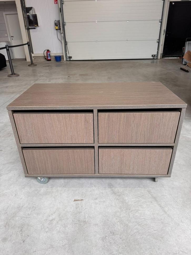Stevige ladekast met 4 lades, Huis en Inrichting, Kasten | Ladekasten, Gebruikt, Minder dan 100 cm, 150 tot 200 cm, 50 tot 75 cm