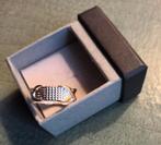 Très jolie bague argent massif 925 plaqué, Enlèvement ou Envoi, Femme ou Homme, Comme neuf, Blanc