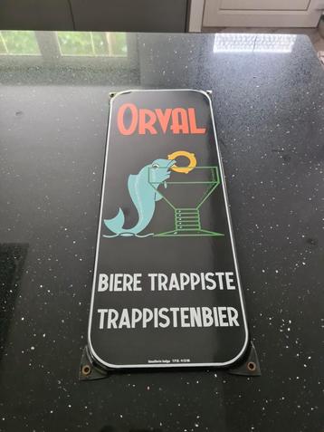 Plaque émaillée orval 50x20cm, Enlèvement ou Envoi, Comme neuf
