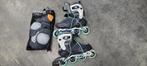Inline skates maat 42 + bescherming medium, Gebruikt, Inline skates 4 wielen, Dames, Ophalen