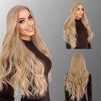 Swiss lace front pruik lang blond haar zonder pony Carmen, Handtassen en Accessoires, Uiterlijk | Haarverzorging, Verzenden, Nieuw