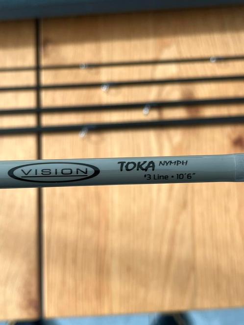 Vision toka euronymphing hengel 10ft 6 met reel, Watersport en Boten, Hengelsport | Vliegvissen, Ophalen