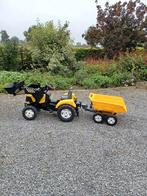 tractor met aanhangwagen, Ophalen, Gebruikt