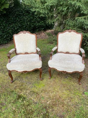 2 klassieke vintage fauteuil/stoel met armleuning