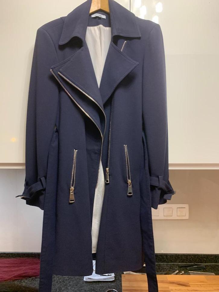 HEEL MOOIE GEKLEDE DAMES JAS, Kleding | Dames, Jassen | Zomer, Zo goed als nieuw, Maat 42/44 (L), Blauw, Ophalen of Verzenden