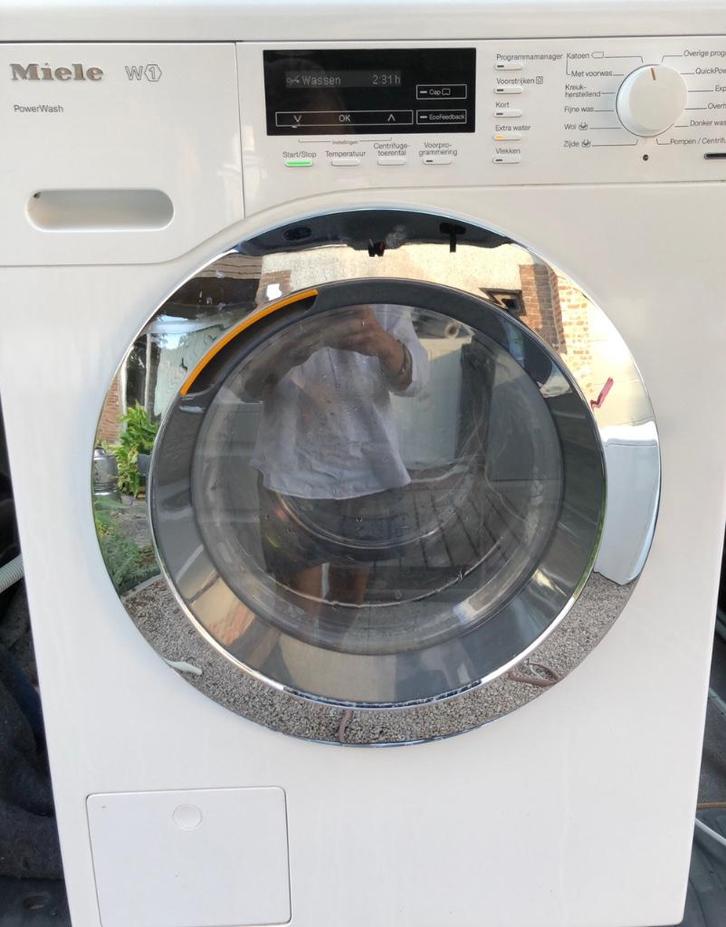 MIELE 8 kg W1 recent 1600 t/m 12 md garantie geplaatst, Elektronische apparatuur, Wasmachines, Zo goed als nieuw, Voorlader, 8 tot 10 kg