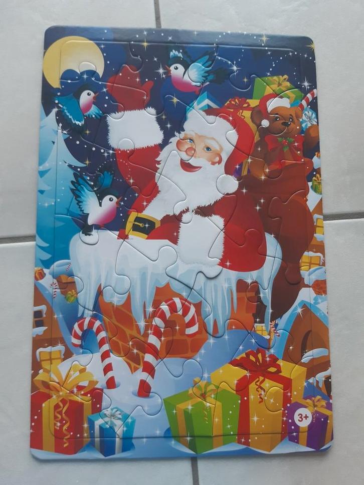 Kerstpuzzel 24st - zeer goede staat, Kinderen en Baby's, Speelgoed | Kinderpuzzels, Zo goed als nieuw, Ophalen of Verzenden