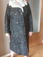 Bontmantel astrakan met nerts maat 46/48, Kleding | Dames, Jassen | Winter, Ophalen, Zo goed als nieuw, Maat 46/48 (XL) of groter