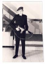 Foto, Soldaat, milicien met geweer 1960s, Ophalen of Verzenden, 1960 tot 1980, Overige onderwerpen, Foto