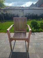 Teak stoelen, Tuin en Terras, Ophalen, Gebruikt, Teakhout, Stapelbaar