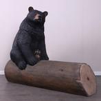 Bear on Trunk Gell Coat – Beer Hoogte 132 cm, Verzamelen, Dierenverzamelingen, Ophalen, Nieuw