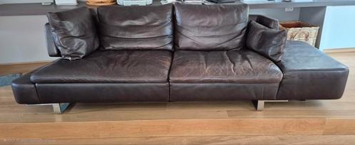 Natuzzi lederen vintage design 2-zit. Gratis ledervernieuwer, Huis en Inrichting, Zetels | Zetels, Gebruikt, Rechte bank, Overige maten