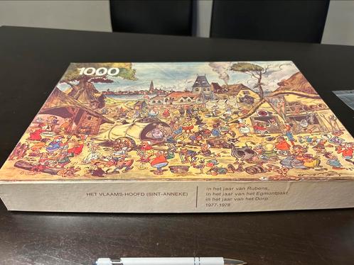 Vintage puzzel Antwerpse Spreuken 1977 1000stuks, Hobby en Vrije tijd, Denksport en Puzzels, Gebruikt, Ophalen of Verzenden