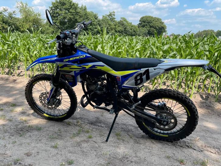 Sherco 50 cc schakelbrommer, Fietsen en Brommers, Brommers | Crossbrommers, Zo goed als nieuw, Overige merken, Ophalen