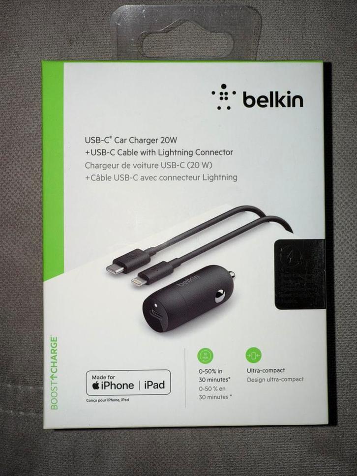 CHARGEUR AUTO Belkin CCA003BT04BK, Telecommunicatie, Mobiele telefoons | Telefoon-opladers, Ophalen