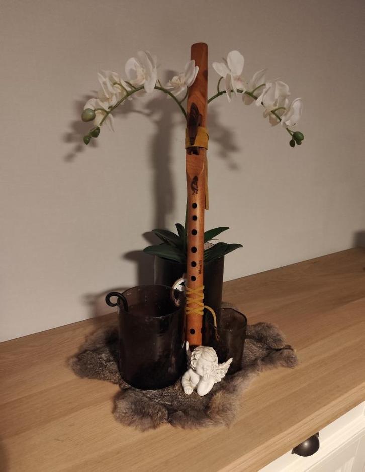 Prachtige nieuwe native american fluit, Muziek en Instrumenten, Blaasinstrumenten | Blokfluiten, Nieuw, Overige typen, Met koffer, hoes of etui