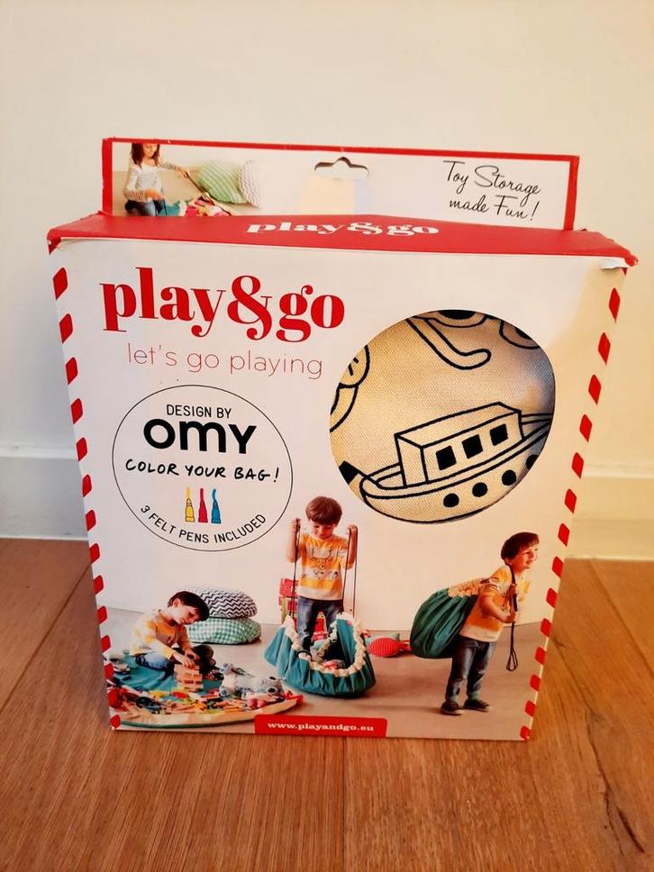 Play&Go design by Omy • speelmat / opbergzak, Kinderen en Baby's, Speelgoed | Overig, Zo goed als nieuw, Jongen of Meisje, Ophalen of Verzenden