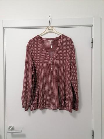 Blouse roze/donkerrood van Esprit, Mt 42  beschikbaar voor biedingen