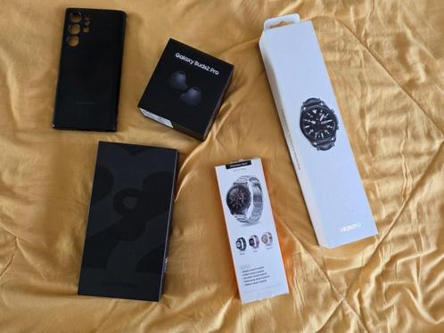 Samsung S22 Ultra + montre S3 frontier + écouteurs buds2 pro, Telecommunicatie, Mobiele telefoons | Samsung, Zo goed als nieuw