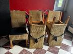 Rieten stoelen, Huis en Inrichting, Vijf, Zes of meer stoelen, Riet of Rotan, Gebruikt, Landelijk